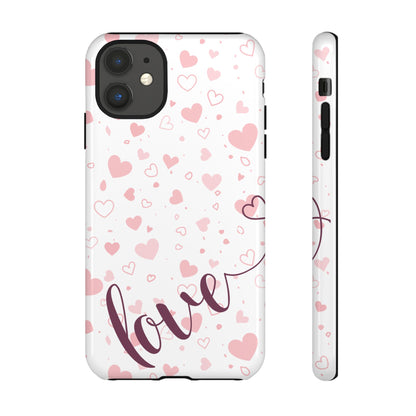 Phone Cases love light bg Tough Cases