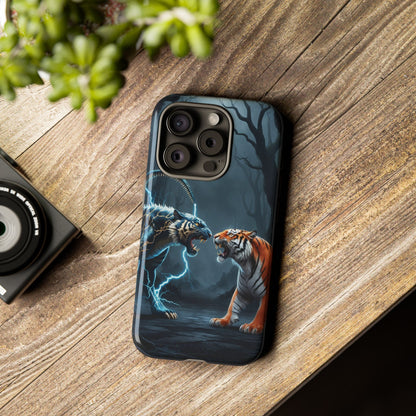 Phone Case - Lion vs Alien Tough Case