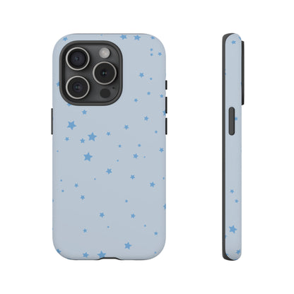 Phone Case - Blue Star in Light Blue Background Design