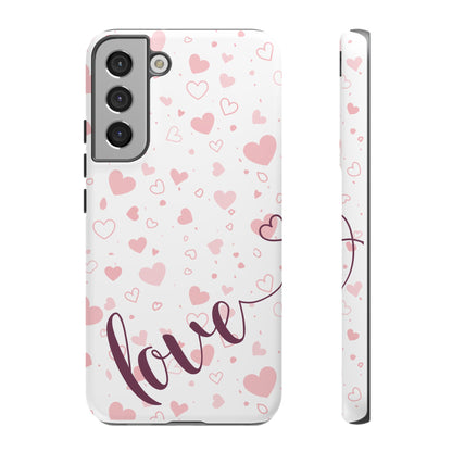 Phone Cases love light bg Tough Cases