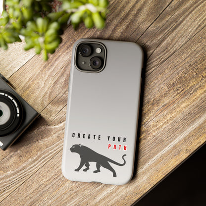 Tough Cases - Create Your Path Black Cat Phone Case