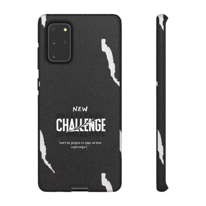 motivational new challenge phone Cases