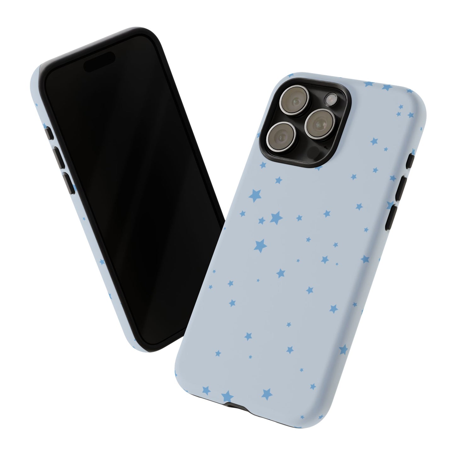 Phone Case - Blue Star in Light Blue Background Design