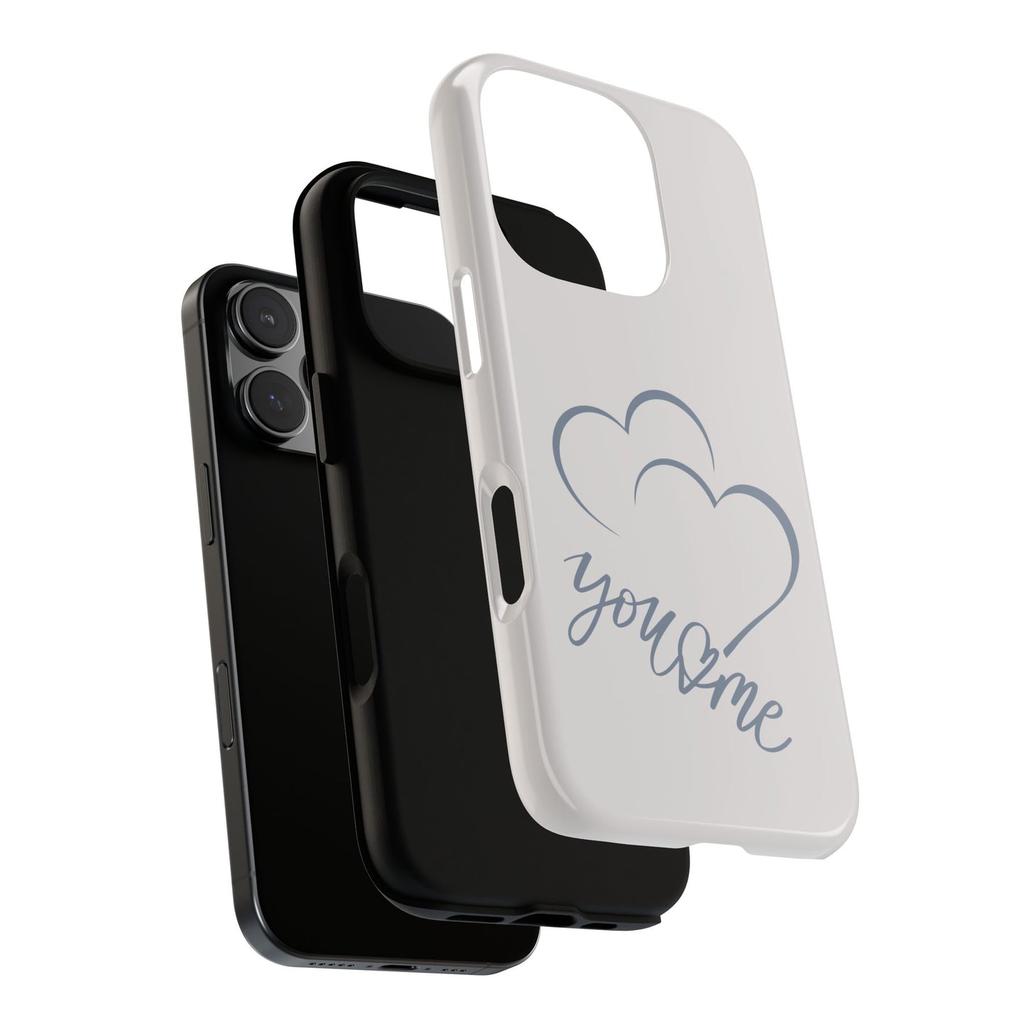 Phone Cases you and me 2 hearts Tough Cases