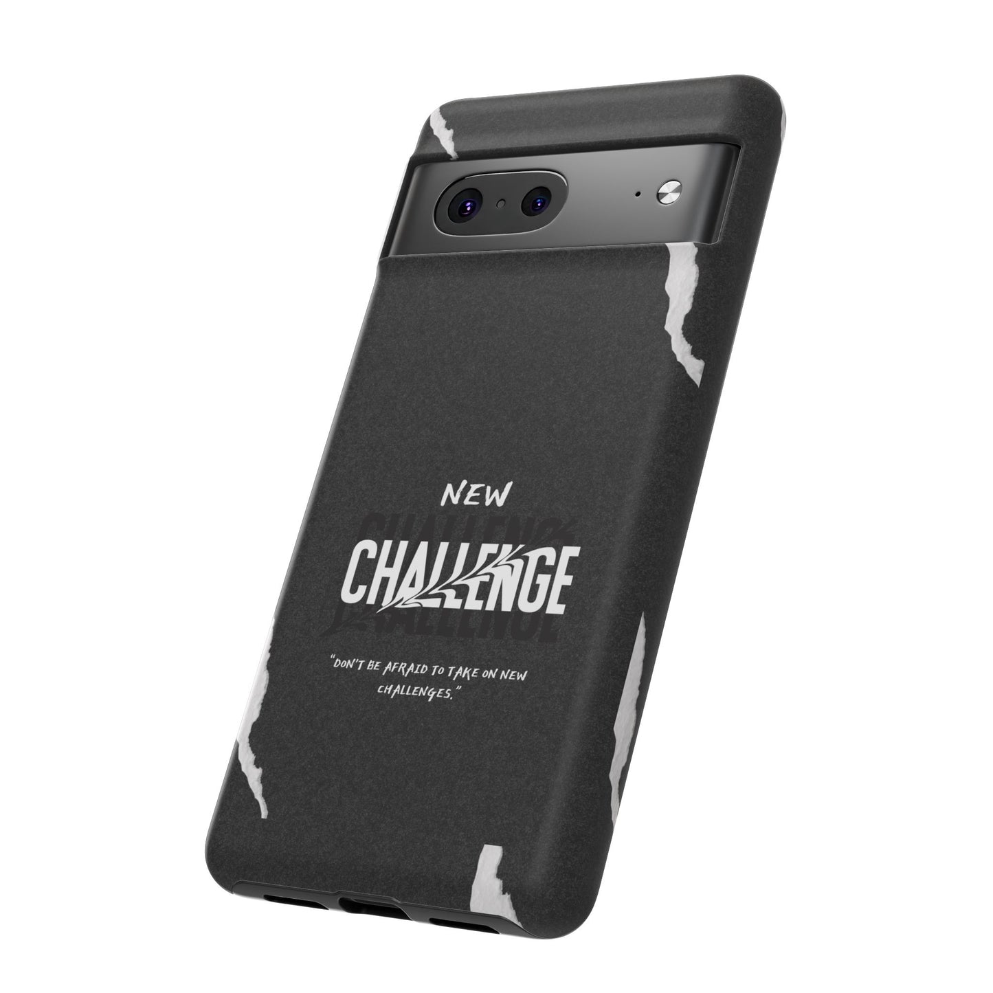 motivational new challenge phone Cases