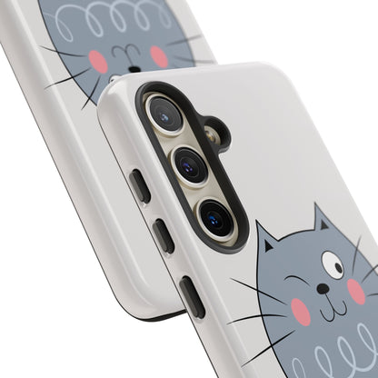 Phone Case - Tough Cat Meow Design