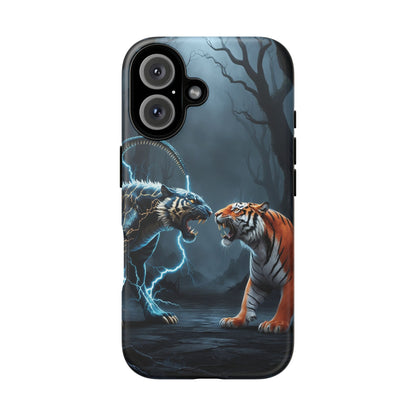 Phone Case - Lion vs Alien Tough Case