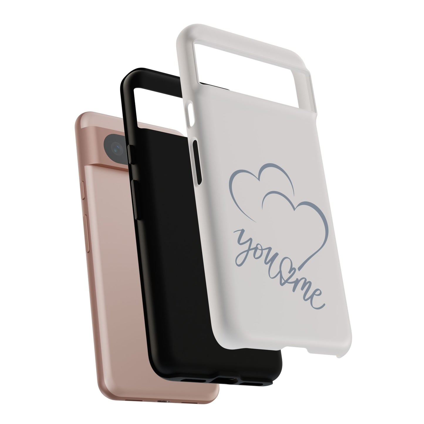 Phone Cases you and me 2 hearts Tough Cases