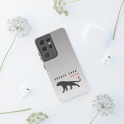 Tough Cases - Create Your Path Black Cat Phone Case