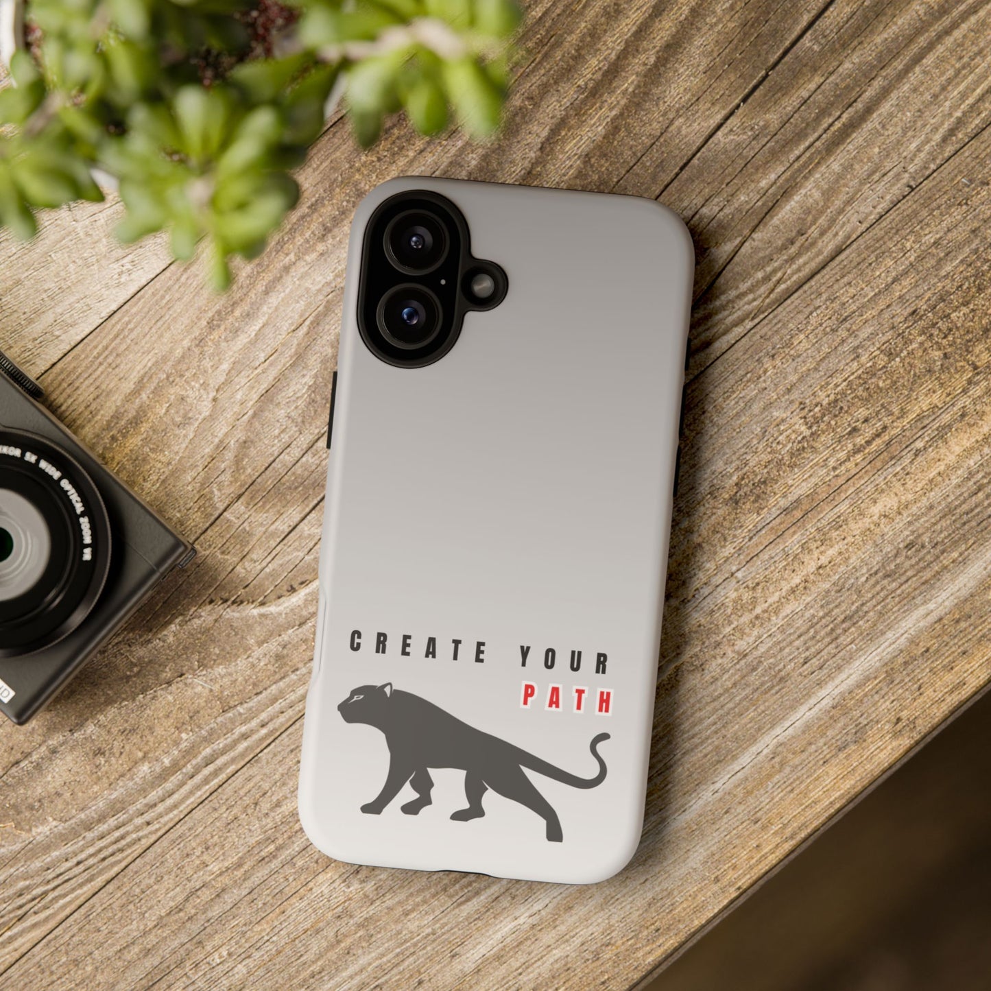 Tough Cases - Create Your Path Black Cat Phone Case