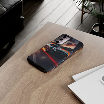 Phone Cases - Mercedes AMG in Urban Flames Design