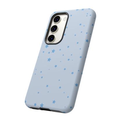 Phone Case - Blue Star in Light Blue Background Design