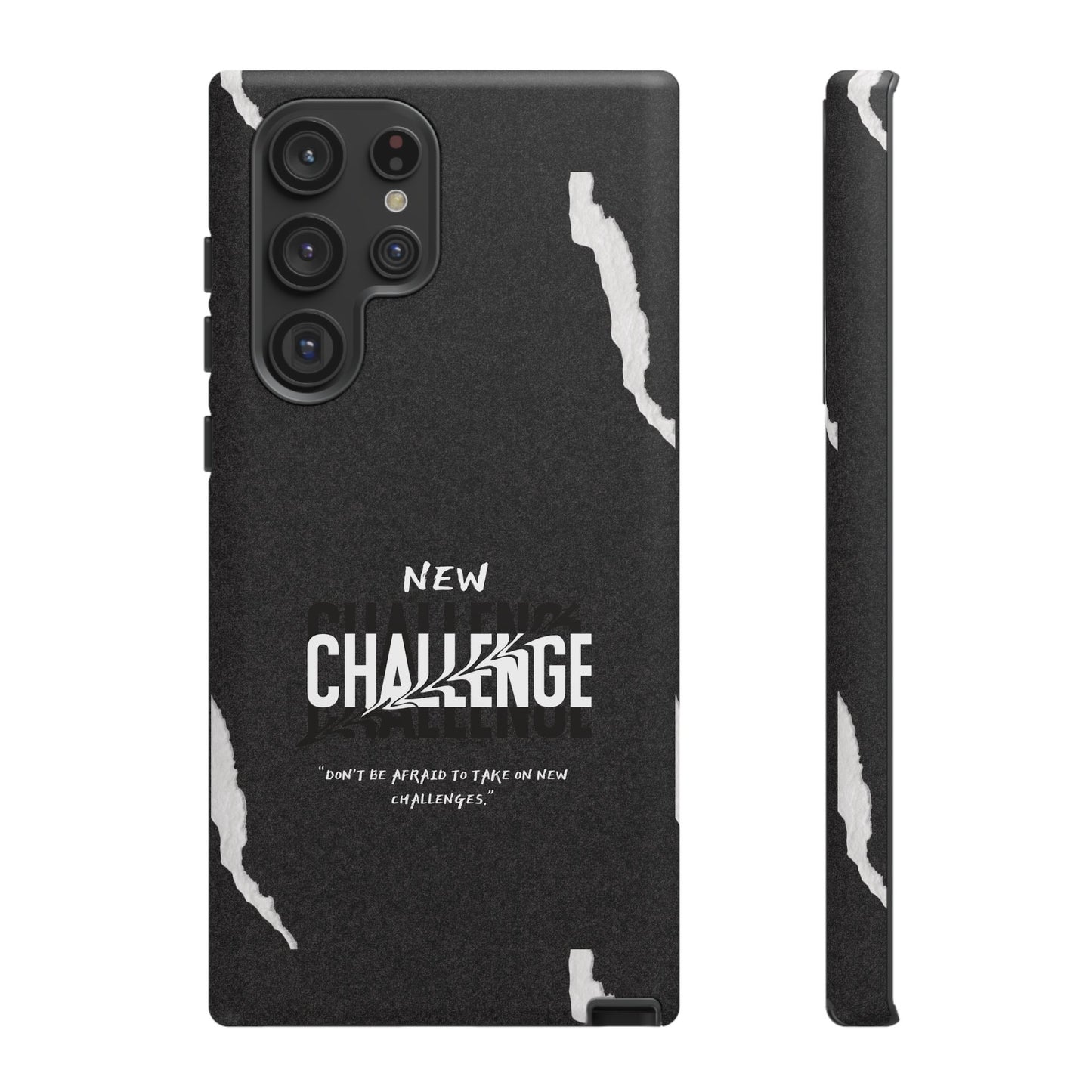 motivational new challenge phone Cases