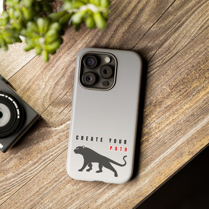 Tough Cases - Create Your Path Black Cat Phone Case