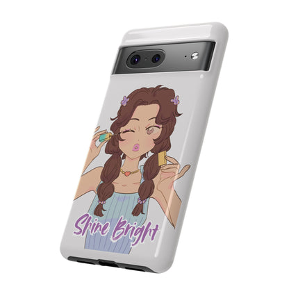 Phone Case - Shine Bright Girl Make Makeup