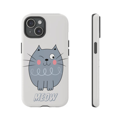 Phone Case - Tough Cat Meow Design