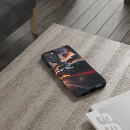 Phone Cases - Mercedes AMG in Urban Flames Design