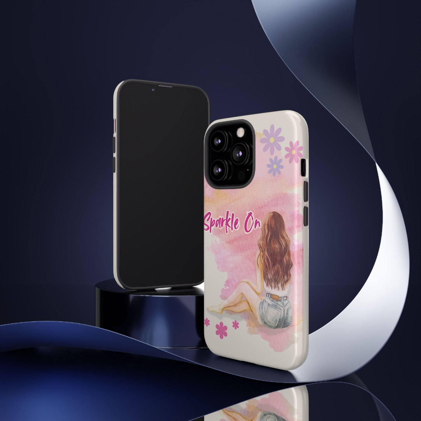 Phone Case - Sparkle On, Girl Tough Case