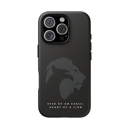 motivational black eagle & lion Tough Cases