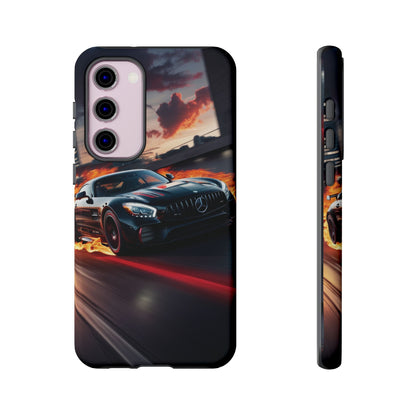 Phone Cases - Mercedes AMG in Urban Flames Design