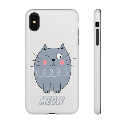 Phone Case - Tough Cat Meow Design