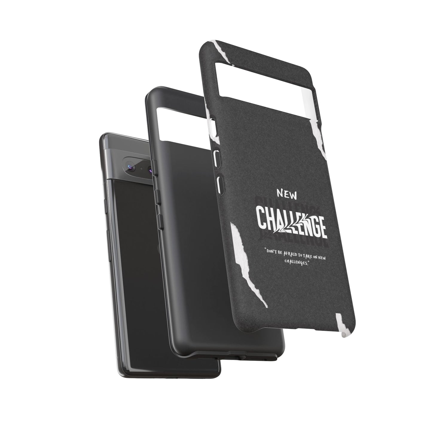 motivational new challenge phone Cases