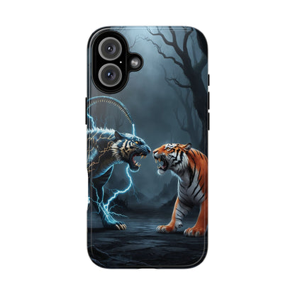 Phone Case - Lion vs Alien Tough Case