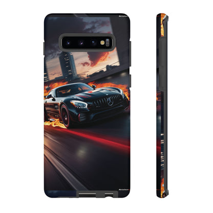 Phone Cases - Mercedes AMG in Urban Flames Design