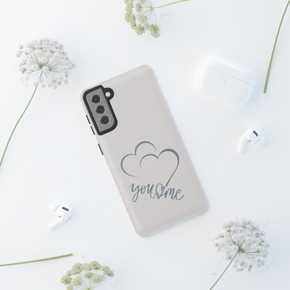 Phone Cases you and me 2 hearts Tough Cases