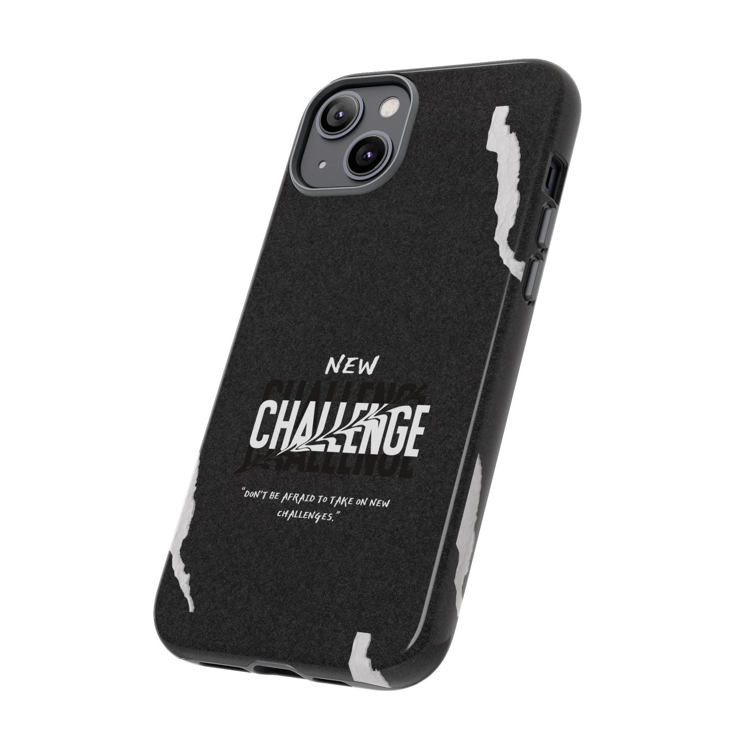 motivational new challenge phone Cases