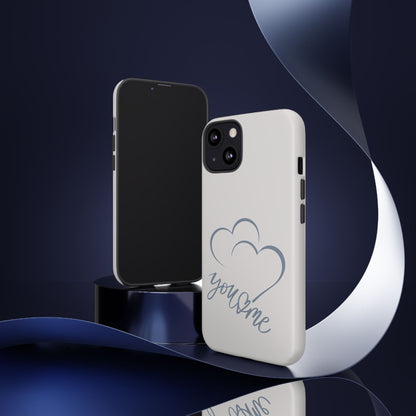 Phone Cases you and me 2 hearts Tough Cases