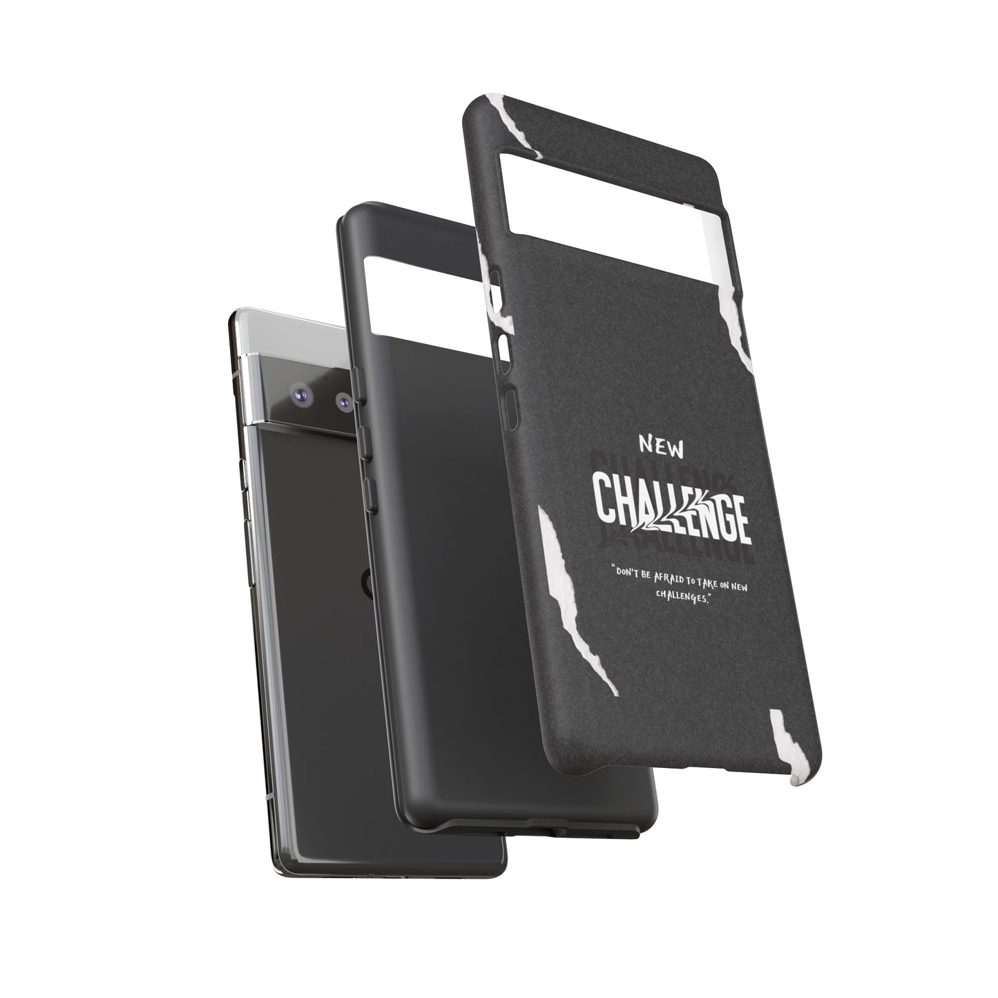 motivational new challenge phone Cases