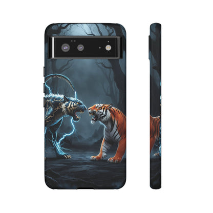 Phone Case - Lion vs Alien Tough Case