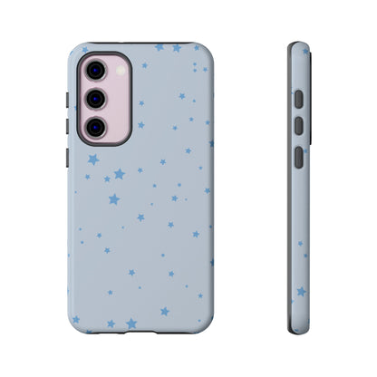 Phone Case - Blue Star in Light Blue Background Design