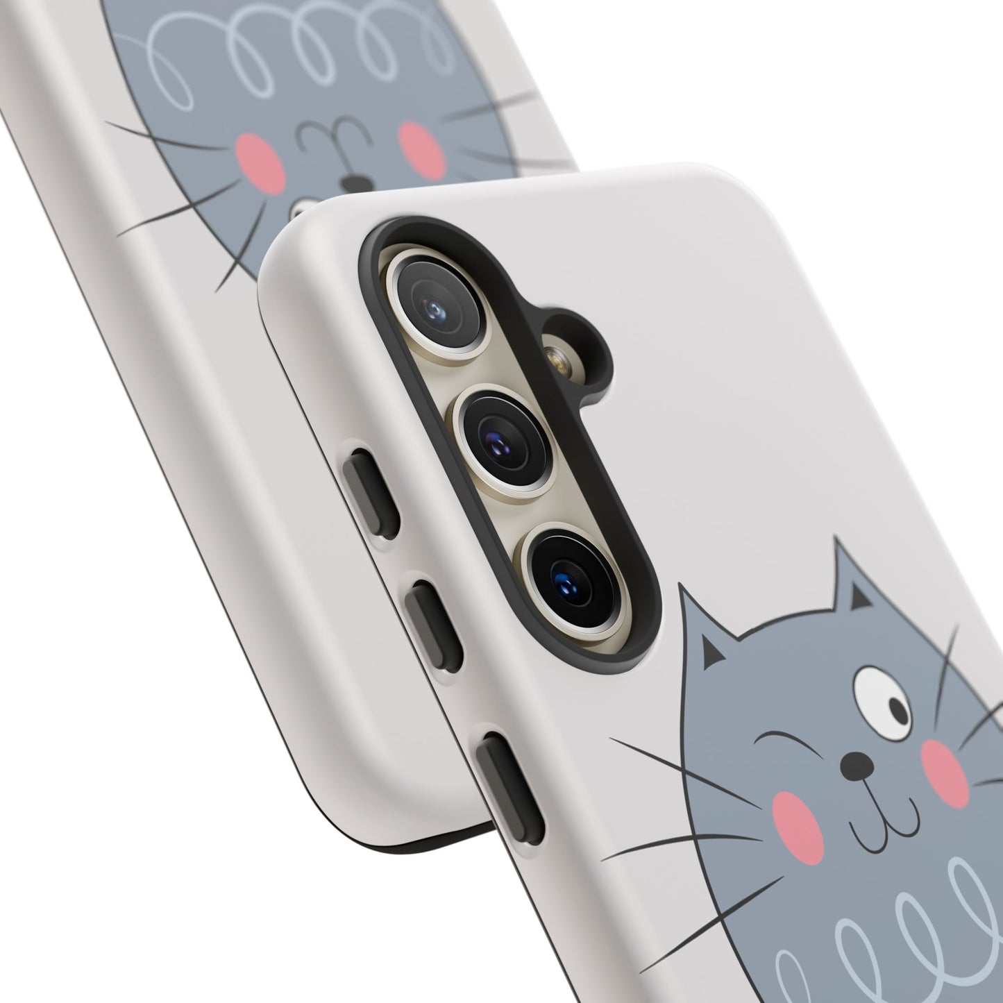 Phone Case - Tough Cat Meow Design