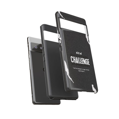 motivational new challenge phone Cases