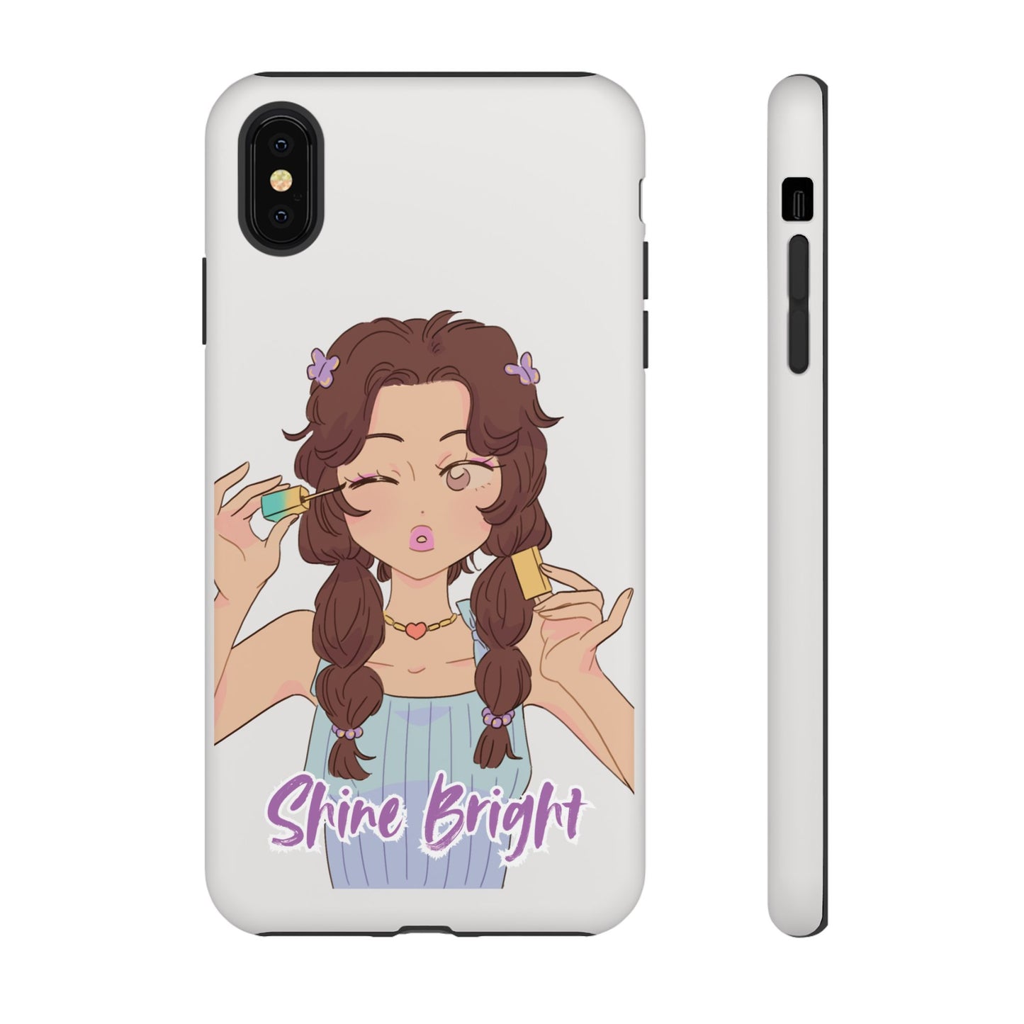 Phone Case - Shine Bright Girl Make Makeup