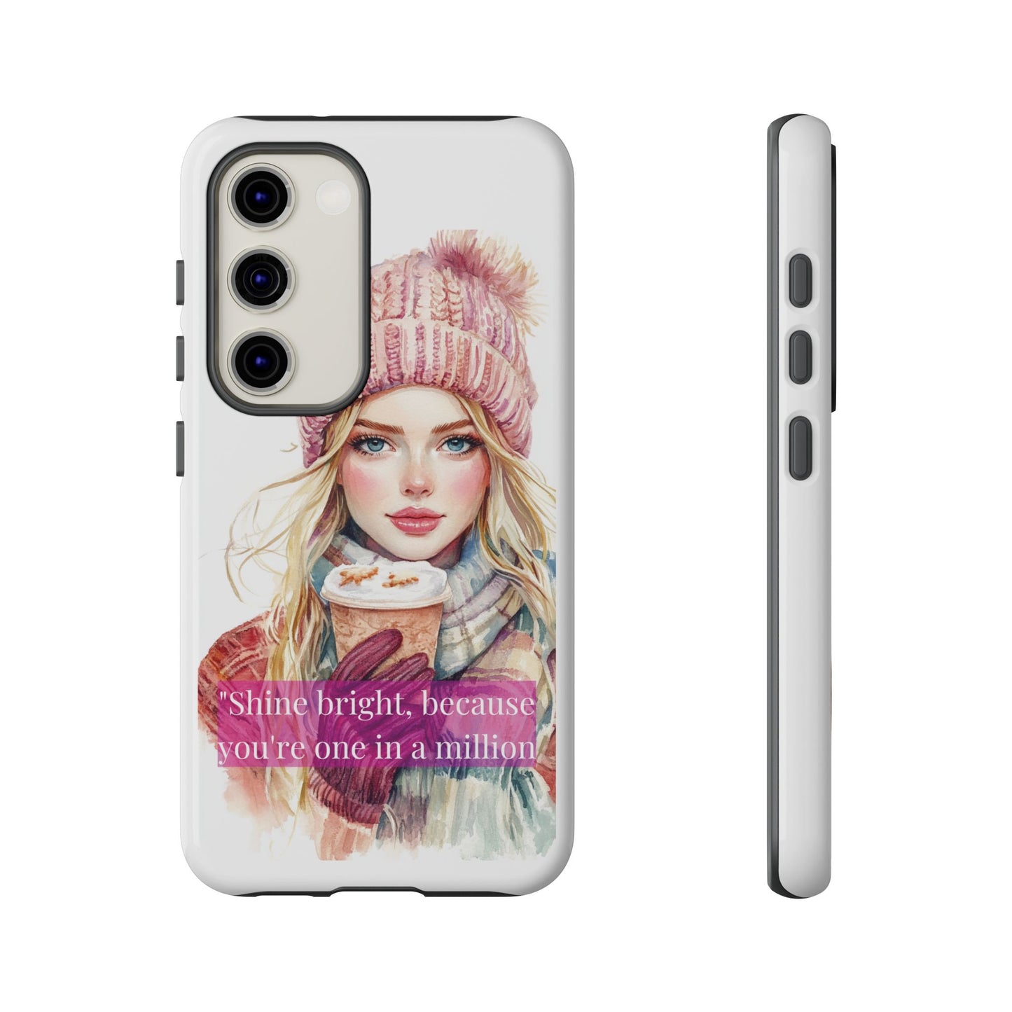 Phone Case - Girls Motivation Beautiful Shine Bright Tough Case