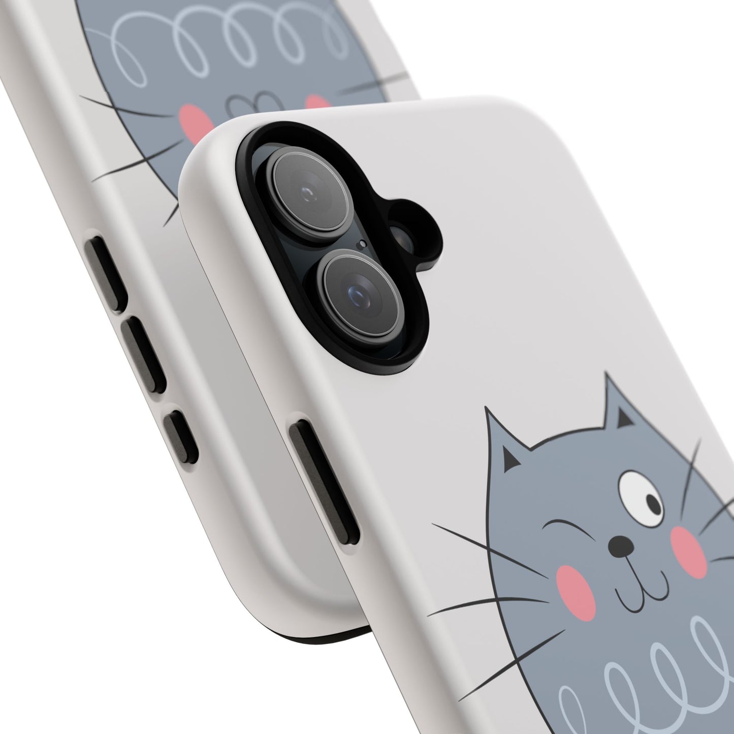 Phone Case - Tough Cat Meow Design