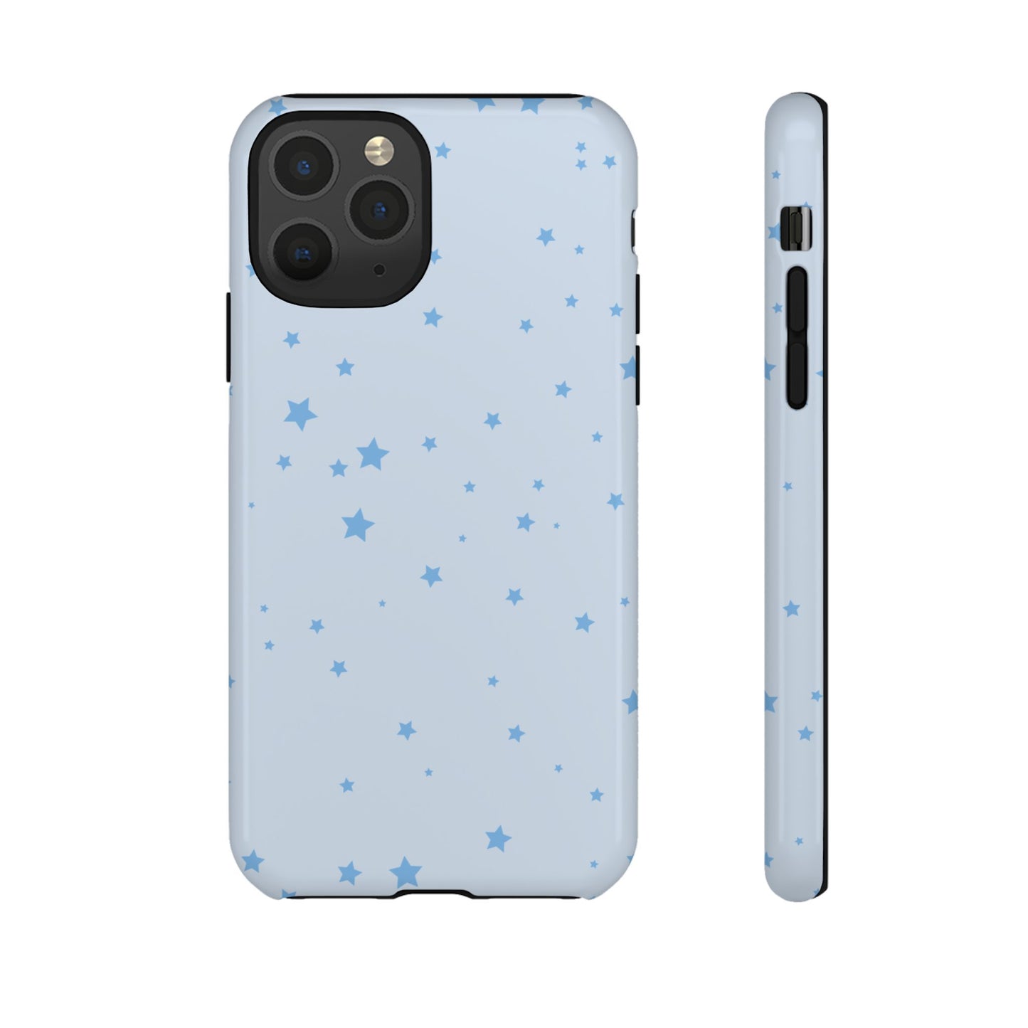 Phone Case - Blue Star in Light Blue Background Design