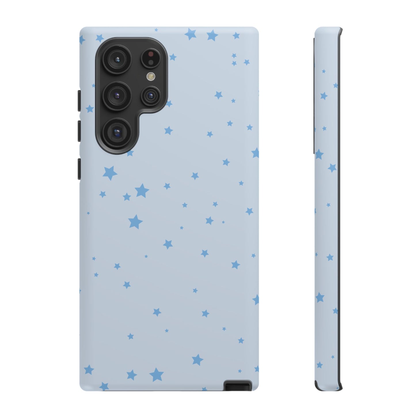 Phone Case - Blue Star in Light Blue Background Design