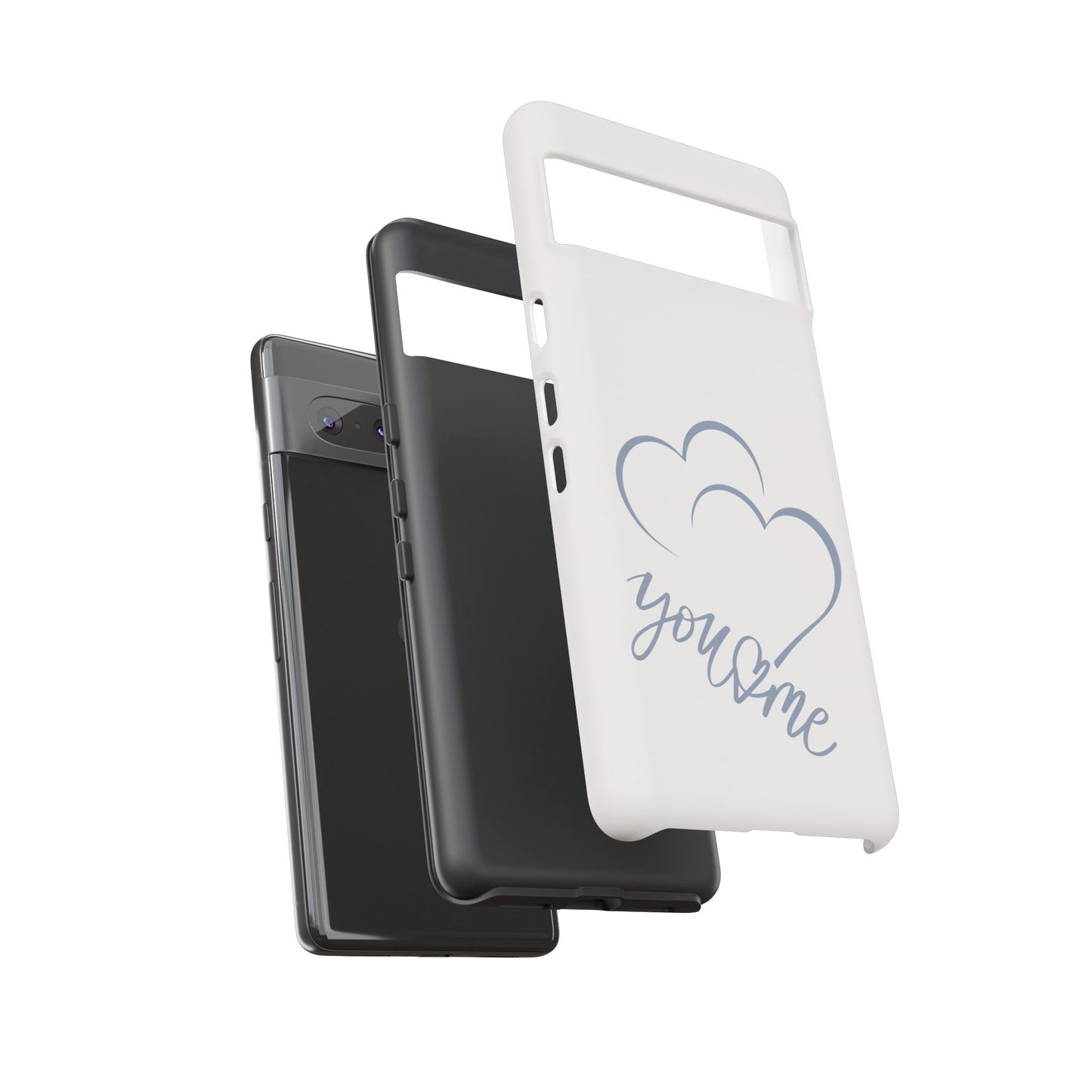 Phone Cases you and me 2 hearts Tough Cases