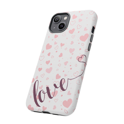 Phone Cases love light bg Tough Cases