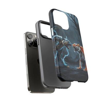 Phone Case - Lion vs Alien Tough Case