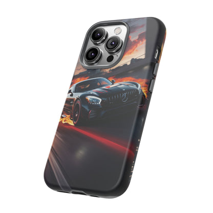 Phone Cases - Mercedes AMG in Urban Flames Design