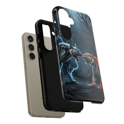 Phone Case - Lion vs Alien Tough Case