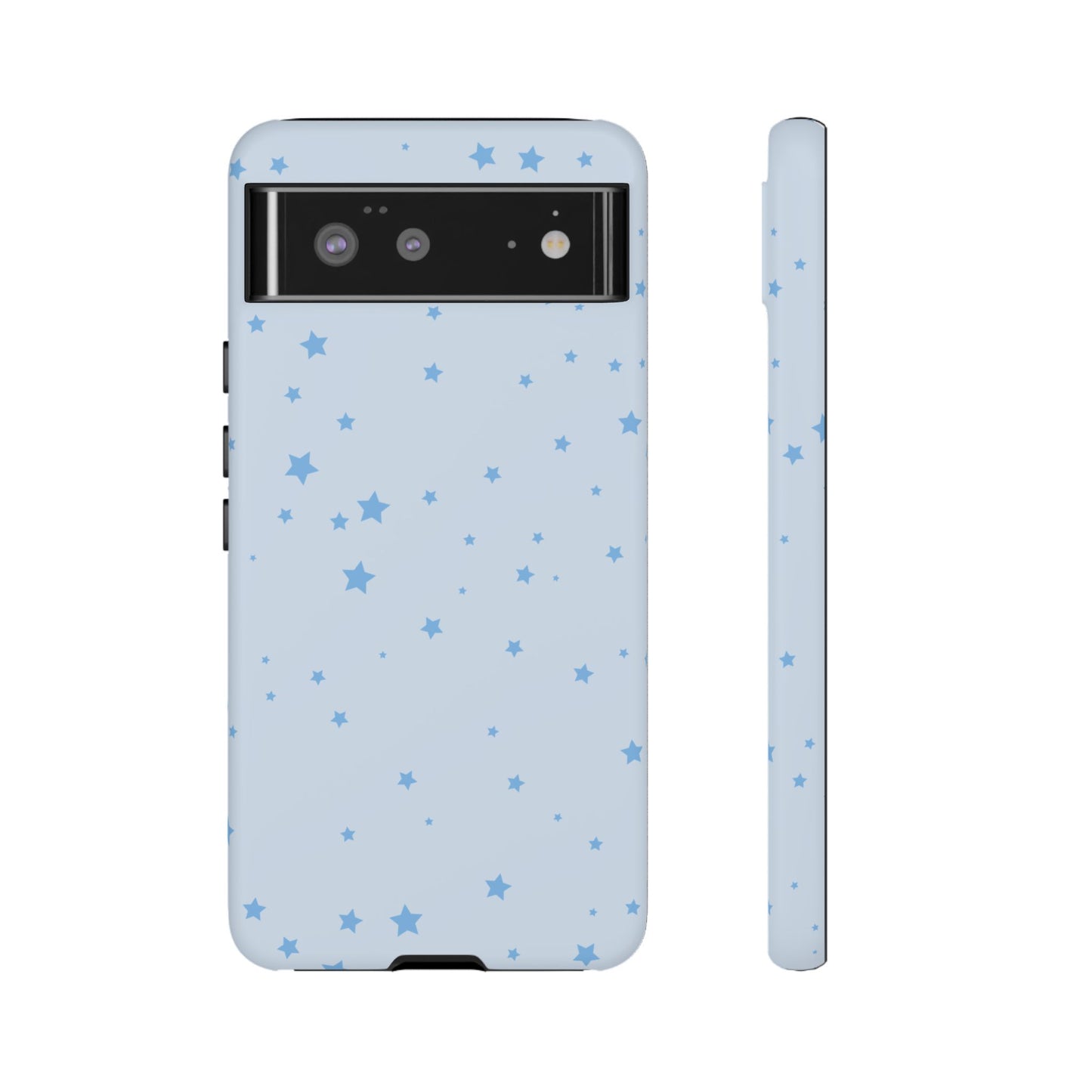 Phone Case - Blue Star in Light Blue Background Design