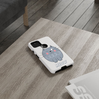 Phone Case - Tough Cat Meow Design