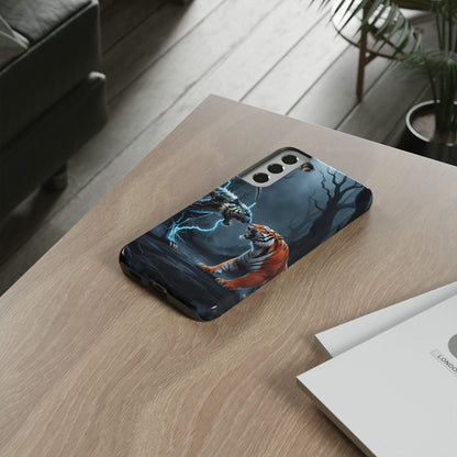 Phone Case - Lion vs Alien Tough Case