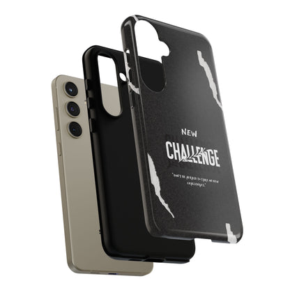 motivational new challenge phone Cases